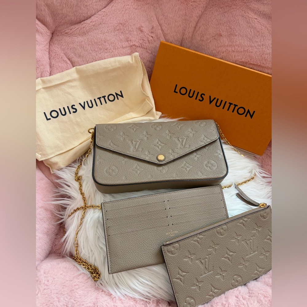 Louis Vuitton Felicie Empreinte Turtledove